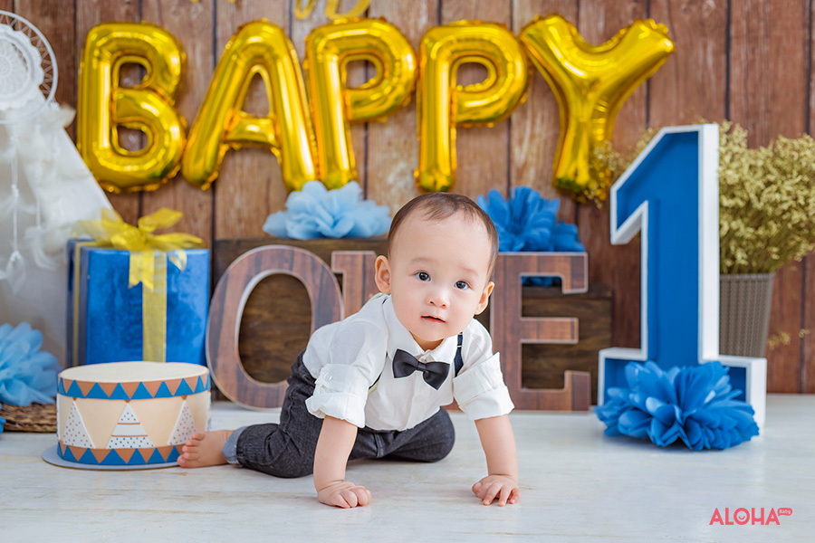 album ảnh bé kiệt sinh nhật 1 tuổi